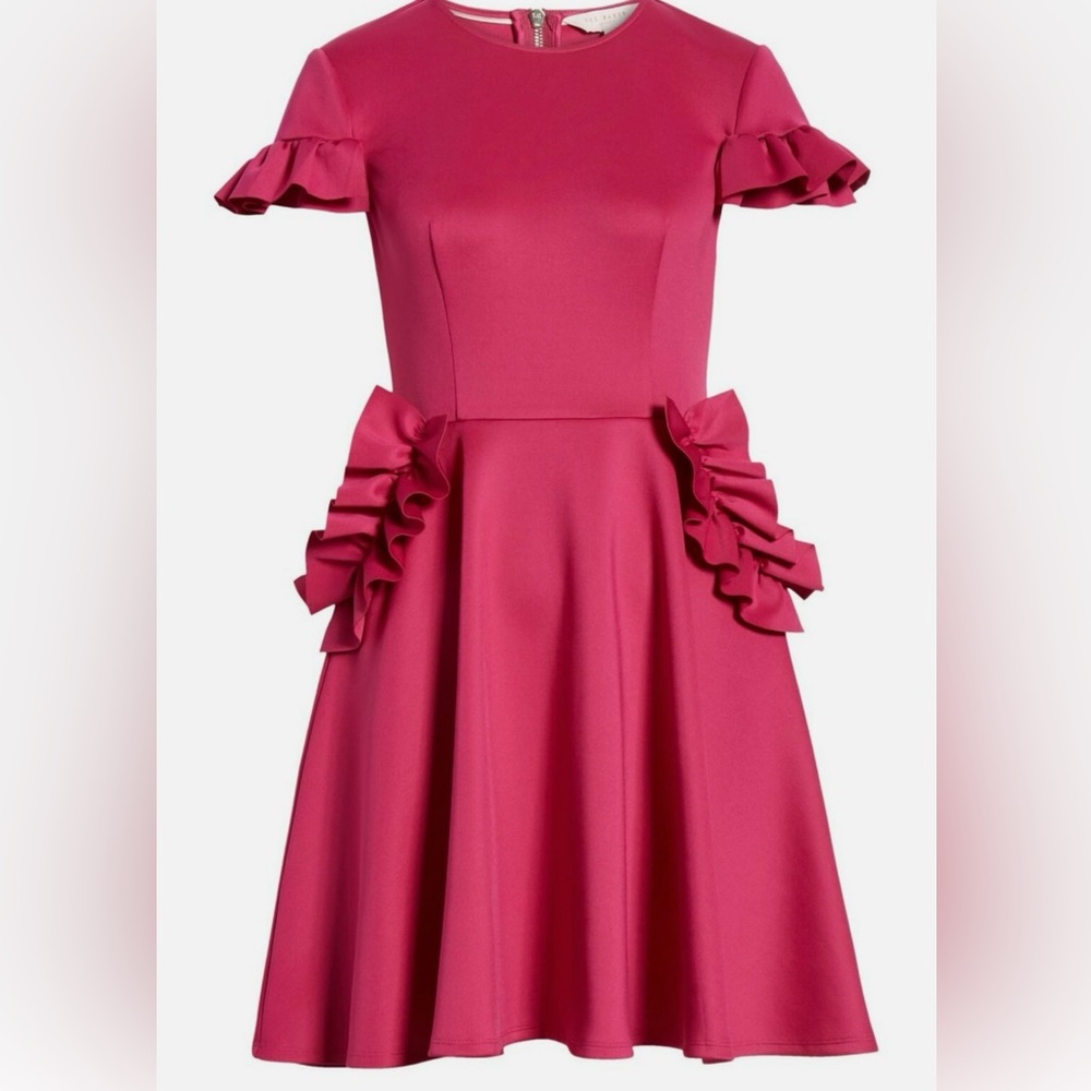 Ted Baker Luuciee Ruffle-Trimmed Dress